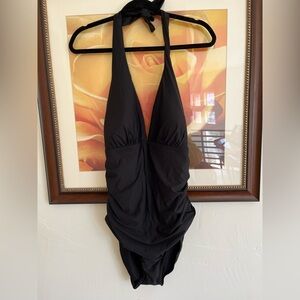 Tommy Hilfiger Black Swimsuit with Logo Detail